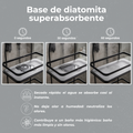 Organizador de Ducha sin Taladro — Doble Estante con Base de Diatomita