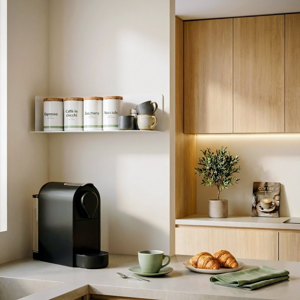 Estantería de pared metálica Bergamo – repisa flotante para libros-3