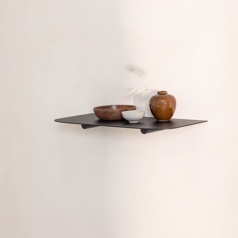 Estantería de pared metálica Kyoto – repisa flotante minimalista-4