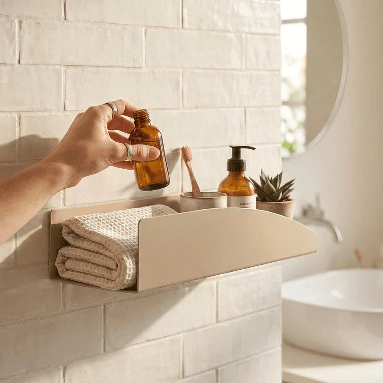 Estantería de pared metálica Torino – repisa flotante mediana-1